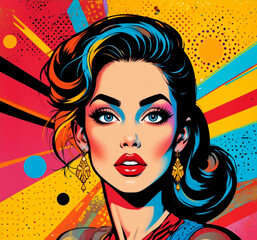 Naklejka premium Pop art 