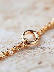 Chain with a pendant on a light background