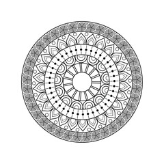 Elegant and Intricate Mandala Illustration with Sacred Geometry and Ornate Linework