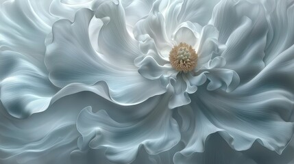 Abstract Flowing Pastel Flower Design