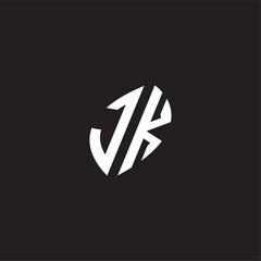 Fototapeta premium Initial logo design esport JK gaming and bold concept