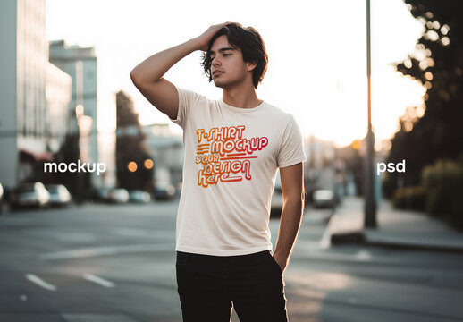 Outdoor t-shirt mockup