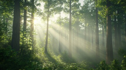 Obraz premium Exploring the Majestic Ancient Redwood Forest A Photographic Journey Through Nature’s Giant Guardians