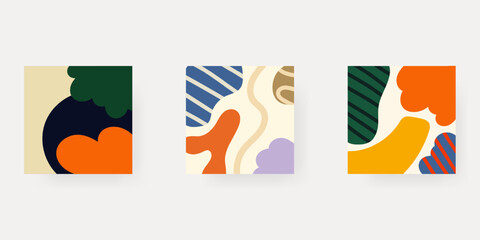 Social media background. Trendy editable social media post template. Vector illustration.