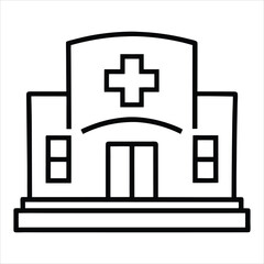 Fototapeta premium silhouette post office on white background