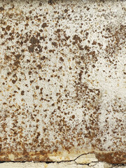 Rusty authentic surface with traces of decay