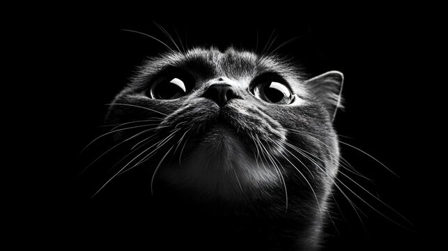 Charismatic Scottish Fold cat with vibrant gaze