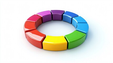 Obraz premium Business circle infographic linked icons