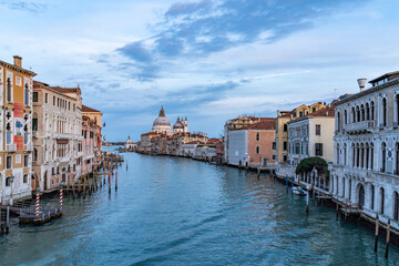 canal views around Venice Italy Europe