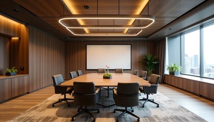 Fototapeta premium Stylish meeting rooms and lounges