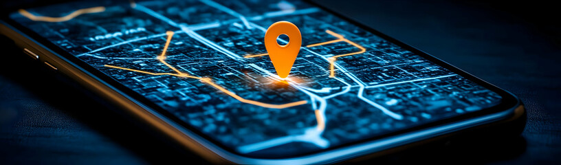Phone GPS map navigation location