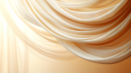 Sunlight through elegant drapes