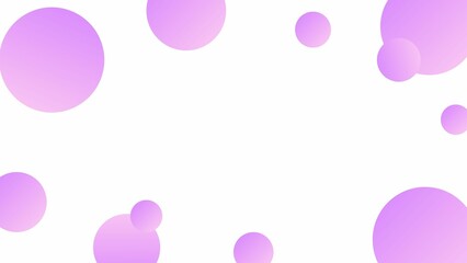 ピンクの水玉のシンプルなフレーム背景	