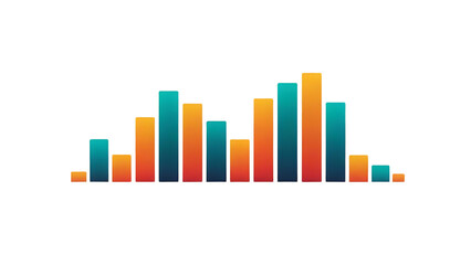 Data Visualization: Abstract Bar Chart Showing Trends