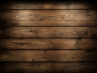 Fototapeta premium Dark Brown Wooden Planks Background Texture