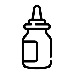 eye drops line icon