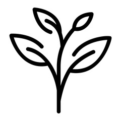 herb line icon