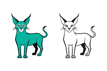 black and white cats