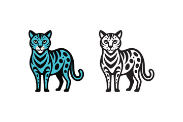 set of funny animals