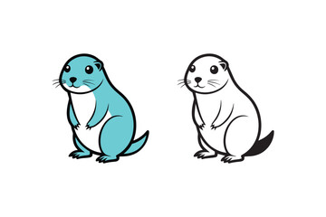 two parrots on white