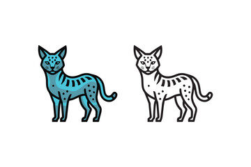 vector image of a fox