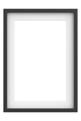 Picture frame. Portrait frame. 3D illustration.