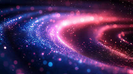 Obraz premium Colorful particle streamer background
