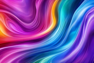 Naklejka premium Vibrant Swirling Color Abstract - Abstract of swirling vibrant colors, perfect for backgrounds or design projects. High-resolution and visually striking