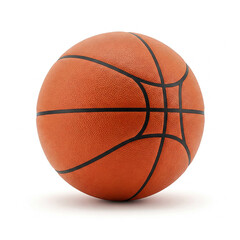 Fototapeta premium basketball isolated on white background. orange basketball on white background.