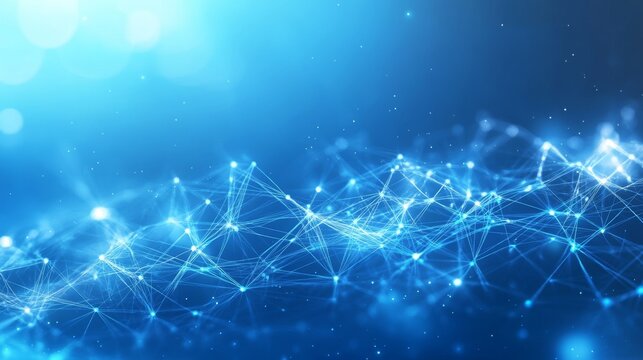 Illuminate neuron and synapse network digital realm visual art sci-fi environment macro viewpoint abstract concept of connectivity