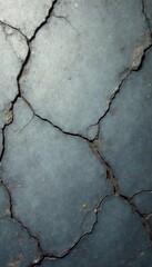 Obraz premium Abstract grey concrete backdrop Deep cracks, distressed surface , gray, concrete