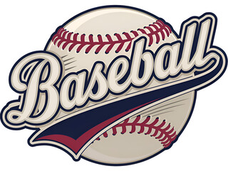 Baseball logo combining baseball ball and baseball letters.