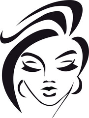 black and white mask