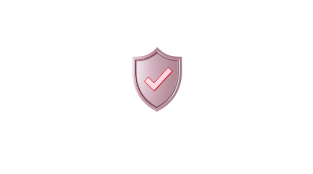 Photo of shield icon with check mark isolated on transparent background.png