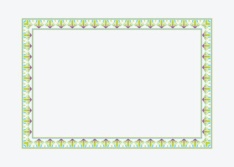Certificate border frame or photo album design