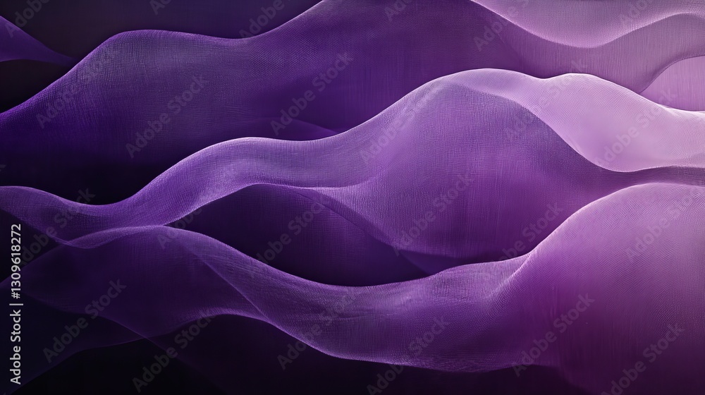 Poster abstract purple fabric waves elegant soft texture background design high resolution image digital ar