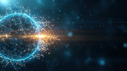 Futuristic abstract network connecting Earth, cryptocurrency blockchain Global Crypto Network