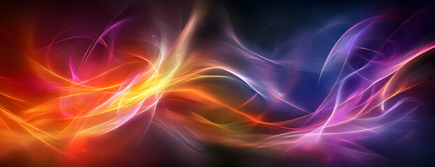 Obraz premium Abstract colorful light swirls, background design