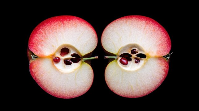 A Perfectly Sliced Apple: A Study in Red and White