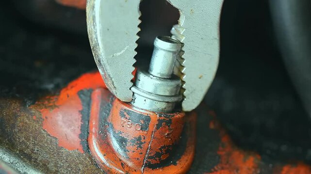PCV Valve Removed And Replaced With Pliers