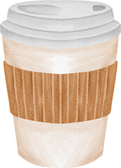 watercolor coffee cup