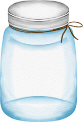watercolor jar