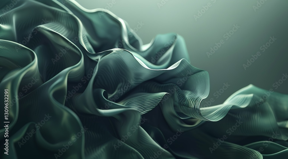 Poster dynamic metallic liquid waves with deep shadows
