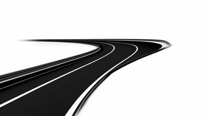 Abstract 3D Road Illustration