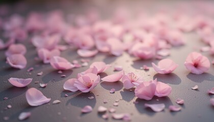 Obraz premium Pink Cherry Blossoms on a Surface