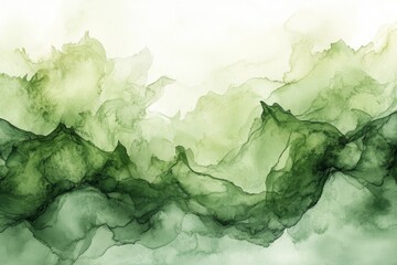 Abstract sage green watercolor wash background with soft transitions