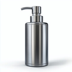 Obraz premium sleek stainless steel soap dispenser with pump for daily hygiene