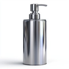 Obraz premium sleek metallic soap dispenser with pump for daily hygiene