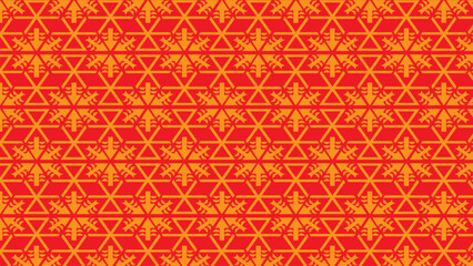 Red and Gold Geometric Pattern