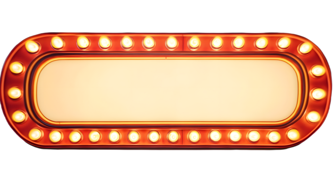 Retro marquee light sign frame banner background
